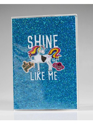 Melnio Shıne Mavi Simli Defter