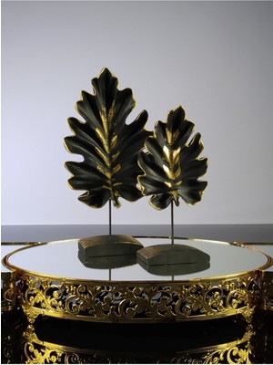 Tekno Trust Dekoratif Masa Süsü Çınar Yaprak 2'li Set