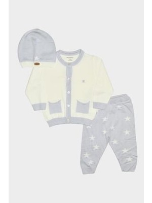 Yıldızlı Triko Bebek & Çocuk 3'lü Alt-Üst Takım 303955