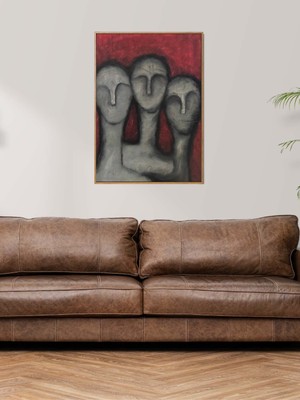 50X70 cm Kukla Yağlı Boya Tablo | Islak Imzalı