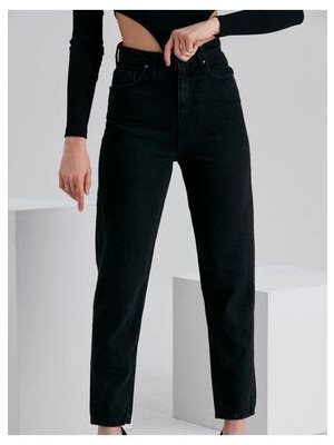Kadın Yüksek Bel Likralı Mom Fit Jean 2024