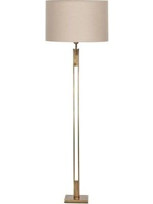 Memphis Antik Eskitme Kaplama Metal Lambader -  Pre Krem