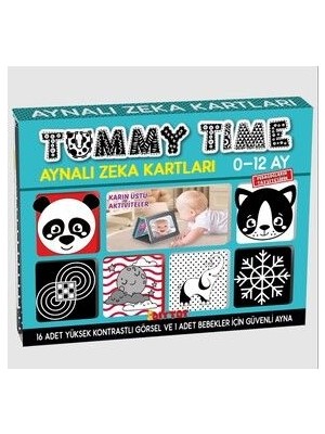 Diytoy Tummy Time Aynalı Zeka Kartları 0-12 Ay Güvenli Aynalar ile Eğlenceli Aktiviteler