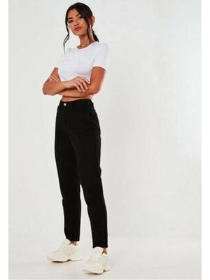 Leo Penelope Zero Kadın Maria Black Slim Mom Jean Pantolon