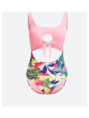 LC Waikiki Lcw Dream desenli Çıkabilir Pedli Kadın Mayokini