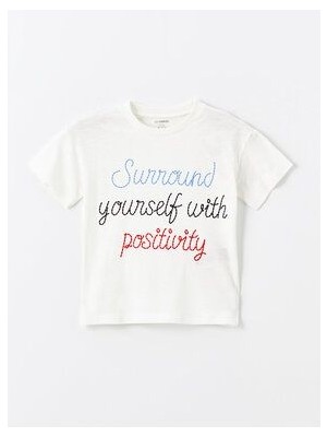 Lcw Bisiklet Yaka Kısa Kollu Baskılı Erkek Bebek Tişört