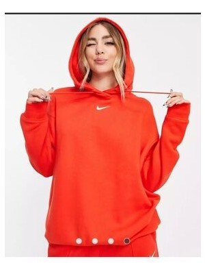 Sportswear Phoenix Fleece Pullover Hoodie Turuncu Kadın Sweatshirt DQ5860-633