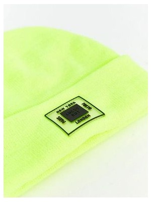 Lcw Accessorıes Neon Sarı Baskılı Erkek Çocuk Bere