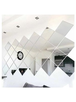 Demoplex Reklam Pleksi Market Dekoratif Pleksi Ayna (Kendinden Yapışkanlı) 20X20 4 Adet