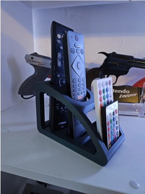 Dlc 3d Design 4 Gözlü Kumandalık Televizyon Uydu Alıcısı Klima Kumandası Tutucu Kumanda Düzenleyici Stand