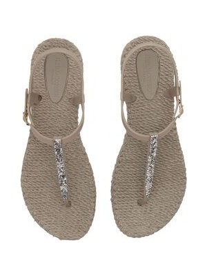 Atmosphere CHEERFUL10G - Bej Taşlı Parmak Arası Terlik