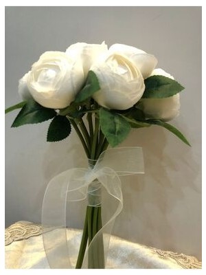 Beyaz Şakayık Gelin Buketi Gelin Çiçeği,nikah Çiçeği