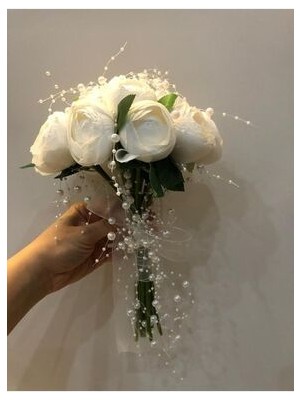 Beyaz Şakayık Gelin Çiçeği,incili Gelin Çiçeği,beyaz Inci Gelin El Buketi