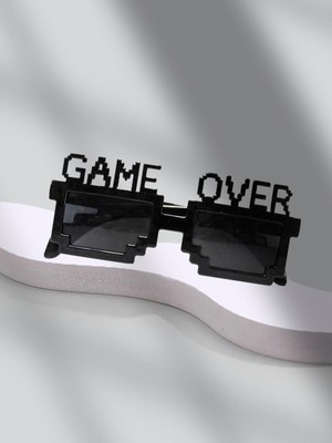 Parti Adresi Doğum Günü Parti Gözlüğü Game Over Yazılı Gözlük