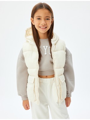 Koton Basic Şişme Yelek Kapşonlu