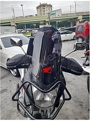 Super Moto  Honda Cbf 150 Ön Sıperlık Camı On Cam Uzun Tur Cami (Koyu Siyah)