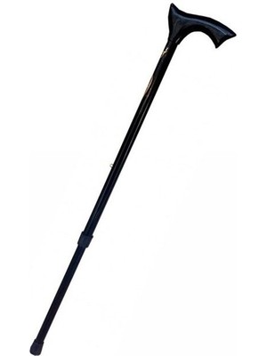 Nidage Baston. Asa. Metal Ayarlamalı Baston. Siyah Renk. 1 Adet