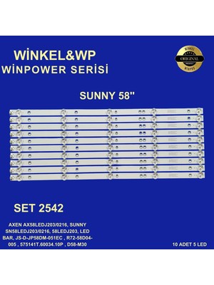 LCD LED-2542 TAKIM10 LU-AX58LEDJ203-SN58LEDJ203- ES-3229-WİNKEL