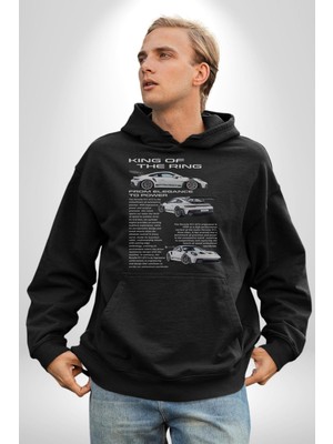 Porsche 911 Gt3 Rs Kadın Erkek  Siyah Kapüşonlu Sweatshirt Hoodie