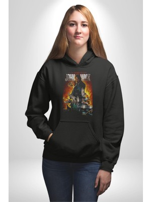 John Wick The Legend Keanu Reeves Kadın Erkek  Siyah Kapüşonlu Sweatshirt Hoodie