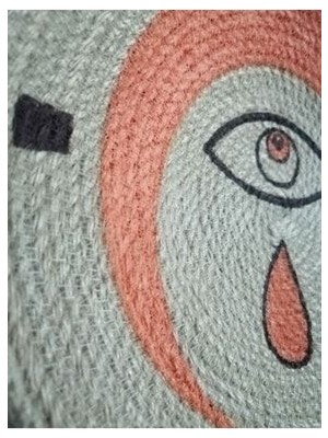 Lotus 3'lü Tires Dikişli Hasır Duvar Tabak Seti