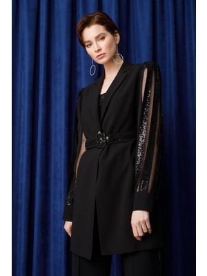 Moda İlgi MODAİLGİ Pantolonlu Takım  ILG231CKT07032 Siyah