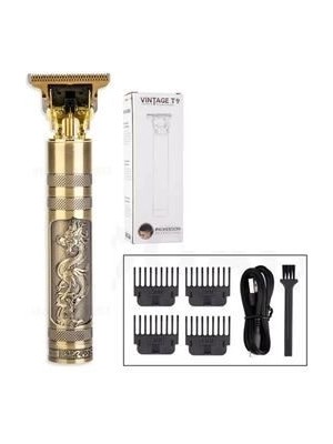 Hombak Vintage T9 Dragon Profesyonel Şarjlı Çok Fonksiyonlu Tıraş Makinesi