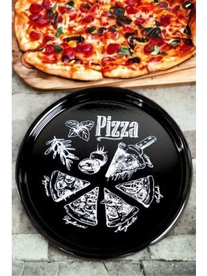 36 No Pizza Tabağı Tepsisi Supla Pasta Tabağı Servis Tabağı 36CM