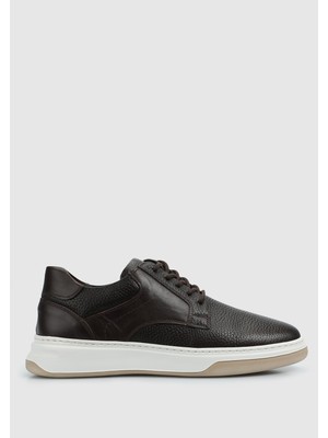 ProvoQ Kahve Deri Erkek Sneaker