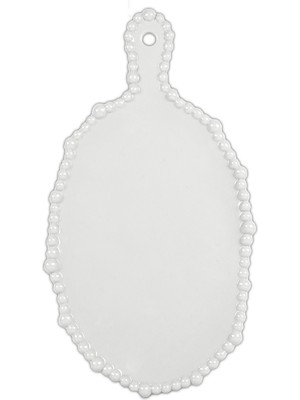 Baci Milano Joke Table Kitchen Kesme Tahtası 15,5 cm x 28,5 cm Beyaz