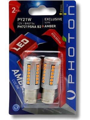 Photon PY21W LED Sinyal Amber Renk İç ve Dış Mekan Kullanımı için Yüksek Parlaklık ve LED Teknolojisi