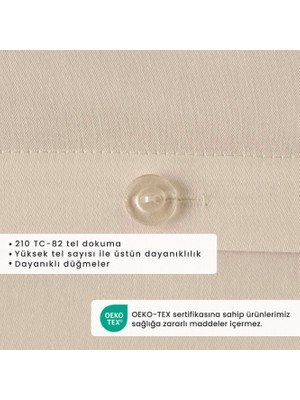 Bella Maison  Pamuk Saten Vintage King Size Nevresim Seti Beyaz (240X220 Cm)