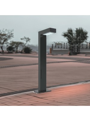 Quark Lighting Özel Reflektörlü Bollard Aydınlatma Antrasit BL100