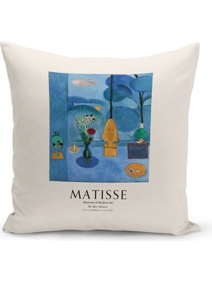 Woodhub Sanat Serisi Çift Tarafı Dijital Baskılı Kırlent Kılıfı (Art Cushion Cover)