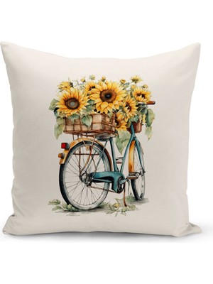Woodhub Vintage Serisi Çift Tarafı Dijital Baskılı Kırlent Kılıfı (Vintage Cushion Cover)