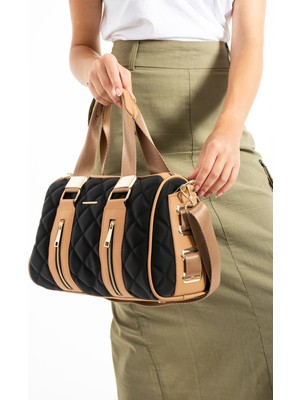 Just Polo Kadın 4 Bölmeli Ayarlanabilir Askılı Kapitone El & Omuz Çantası MDS4170