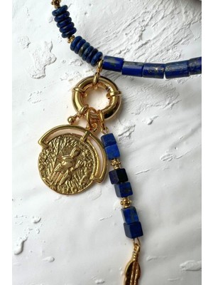 L'atelier Des Perles Lorient Necklace Lapis Lazuli Doğal Taşlı Kolye