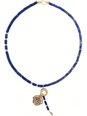 L'atelier Des Perles Lorient Necklace Lapis Lazuli Doğal Taşlı Kolye