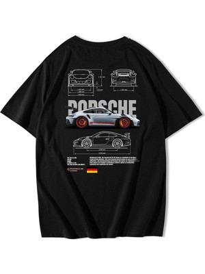 BRZ Collection Unisex Oversize 911 Gt3 Rs T-Shirt