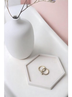 Sunumluk Takı Tabağı Dekoratif Tepsi Obje Ev Dekorasyon Model 11