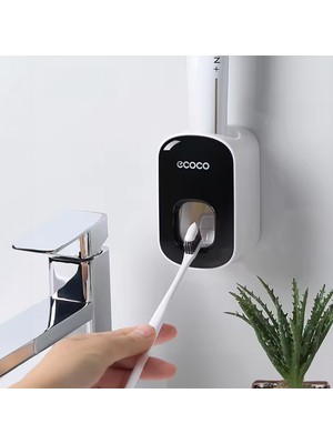 Ecoco Miecoco Ecoco Otomatik Diş Macunu Sıkacağı Siyah