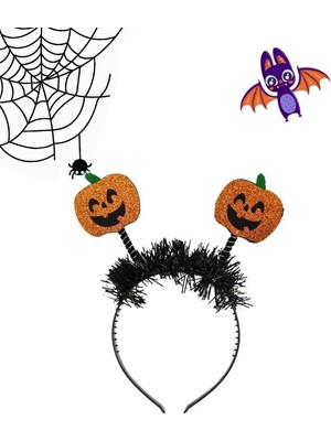 Kapella Halloween Simli Balkabağı Taç AST6566