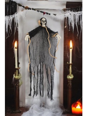 Kapella Halloween Dekor Iskelet Siyah 70CM AST6710