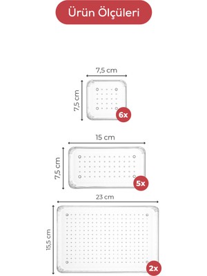 Vienev 13 Parça Dolap Içi Çekmece Düzenleyici - Mutfak Çekmece Içi Kaşıklık Organizer