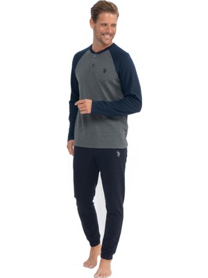 U.s. Polo Assn. Erkek Uzun Kollu Patlı Iki Iplik Eşofman Pijama Takımı S25838