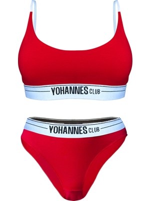 Yohannes Club Yohannesclub, Kadın, Iç Çamaşırı Takımı, (Bralet-Slip), Kırmızı