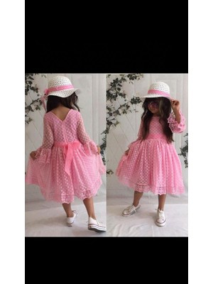 Esmaca Moda Kız Çocuk Elbise Pembe