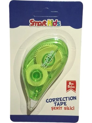 Smart Kids 8m Şerit Silici Daksil Yeşil Renkli 5mm Ofis Kullanımı İçin Düzeltici