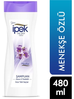 İpek Menekşe Özlü İnce Telli Saçlar İçin Şampuan 480 ml
