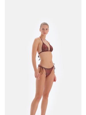 Eros 3017BK Üçgen Küçük Bikini Tk. - Siyah Kırmızı